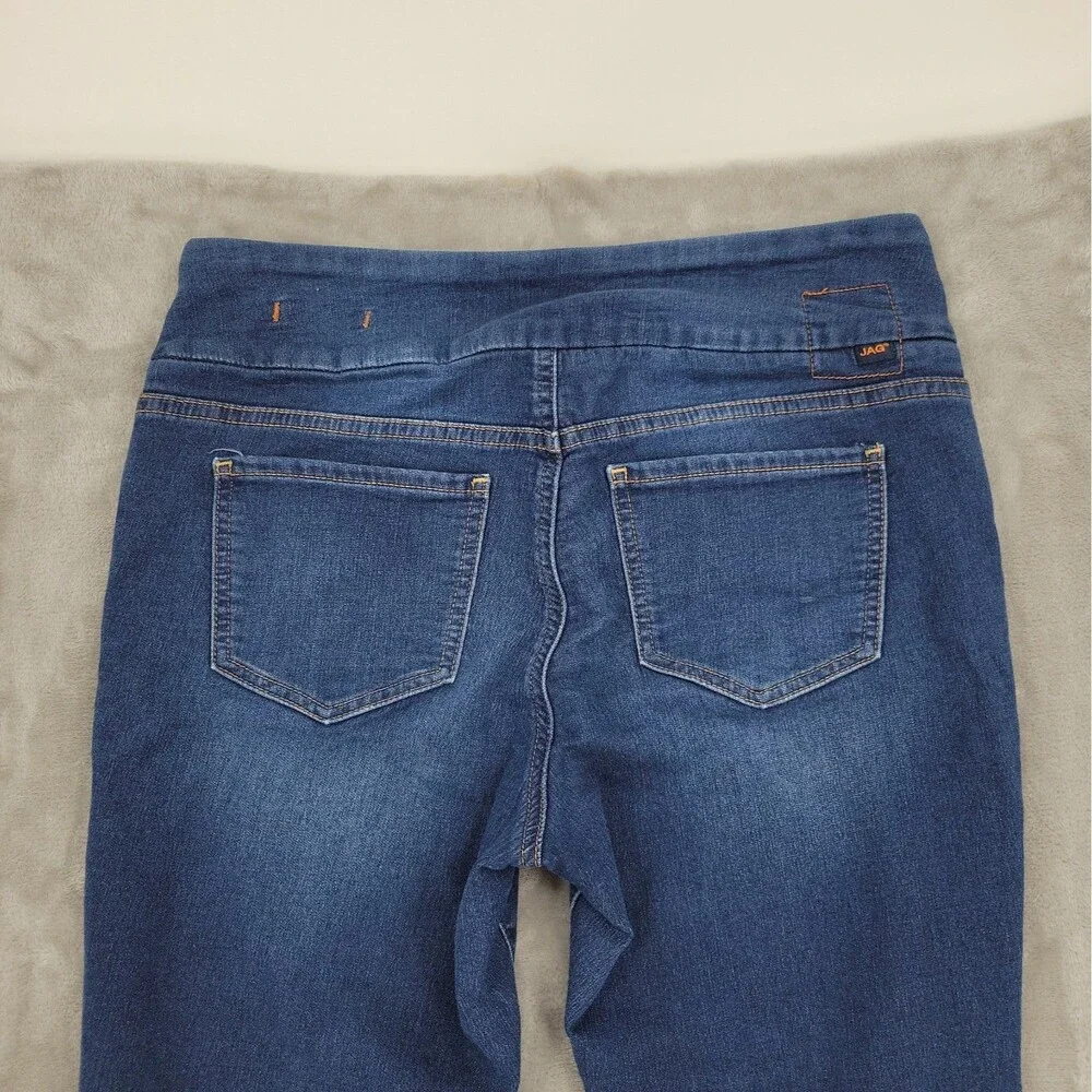 Jag Womens Pull On Jeans Size 10 High Rise Skinny Western Glove Works 30x29